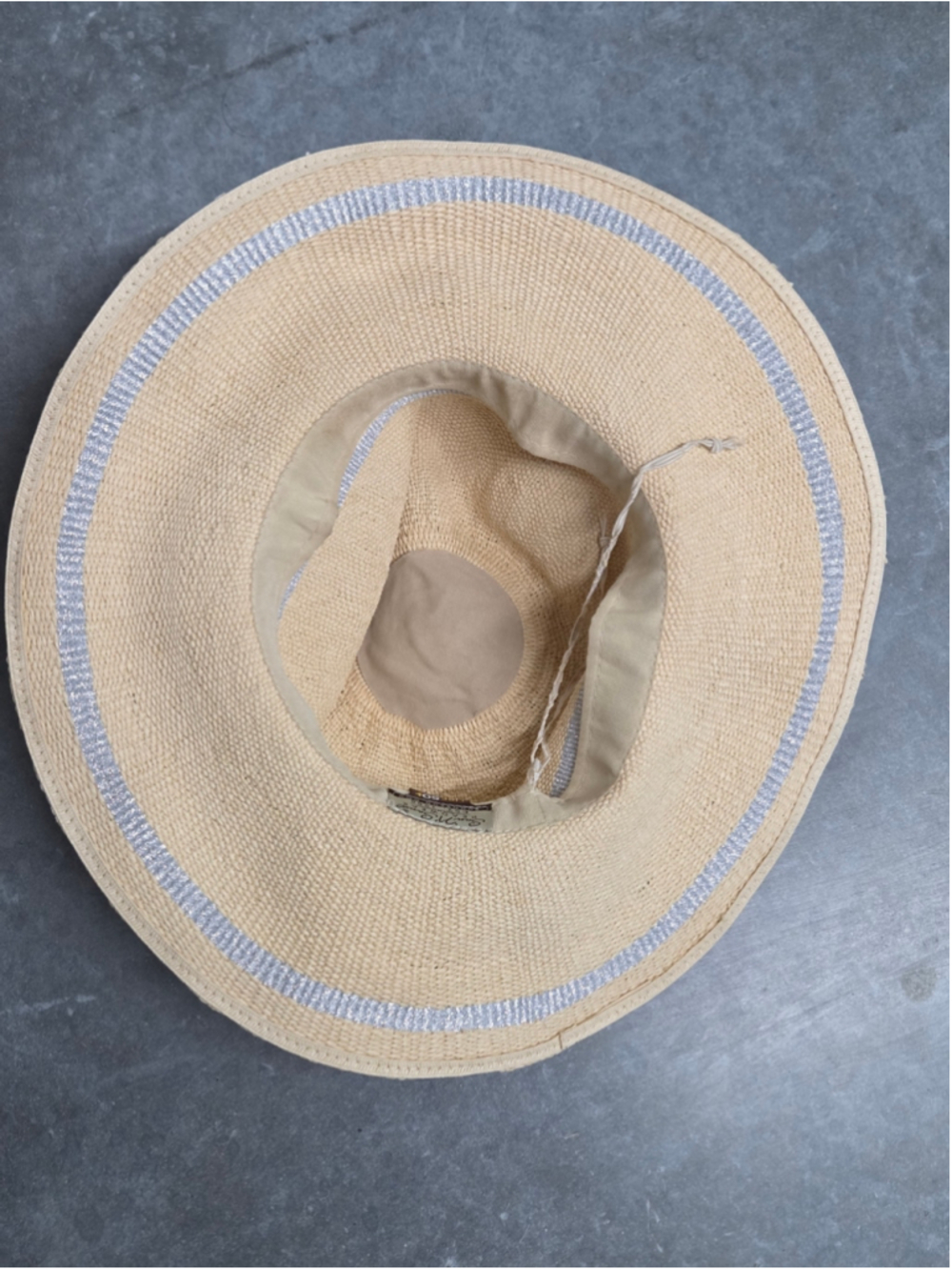 Sun And Sand Women’s Cream Straw Sun Hat Summer UPF 50+ Adjustable - Picture 5 of 7